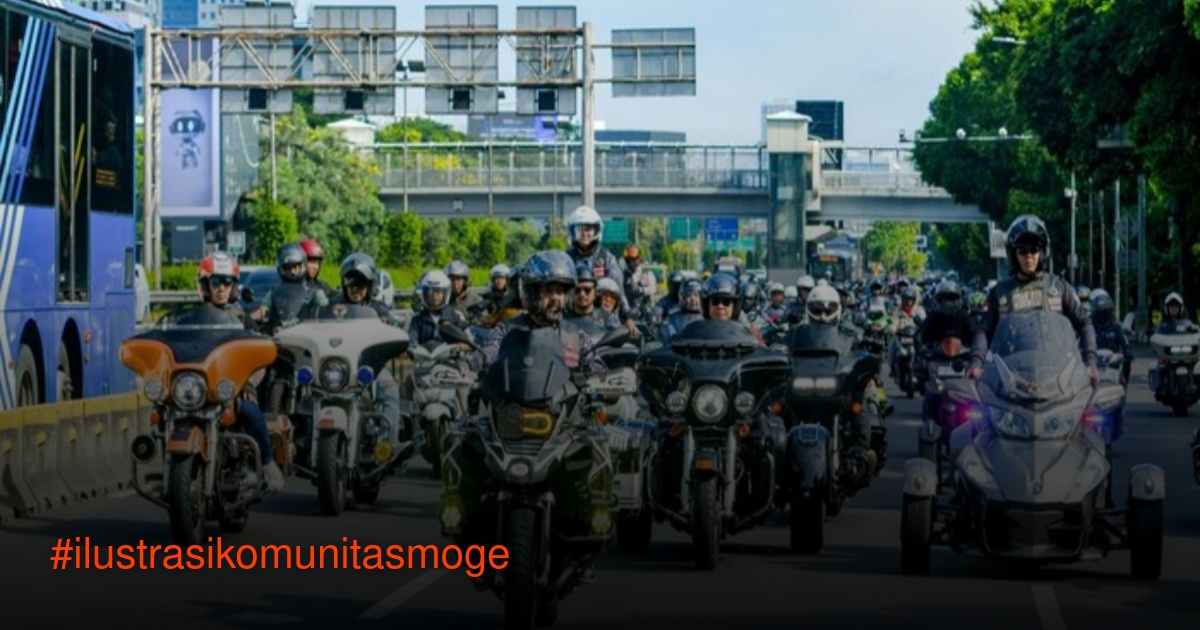 Komunitas Moge MBI Gelar HUT ke-7 dan Kampanye ‘No Sirine, No Strobo’