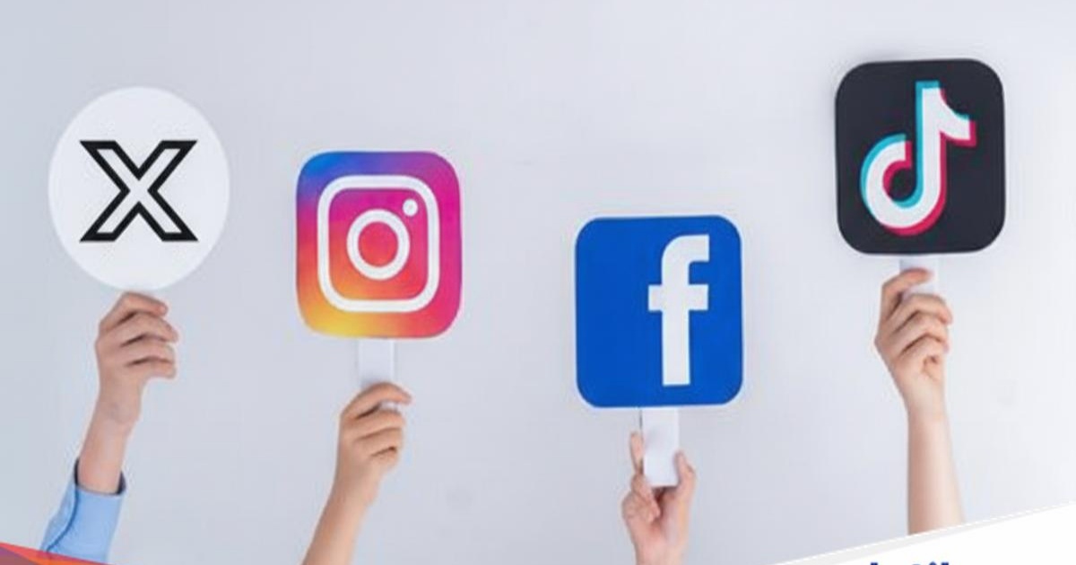 Ilustrasi media sosial dan platform digital global yang menjadi sorotan terkait kewajiban perpajakan di Indonesia.