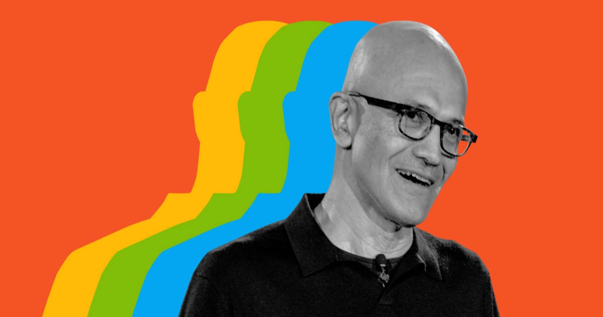 CEO Microsoft Satya Nadella berbicara di panggung konferensi Build 2026 mengumumkan strategi AI mandiri perusahaan