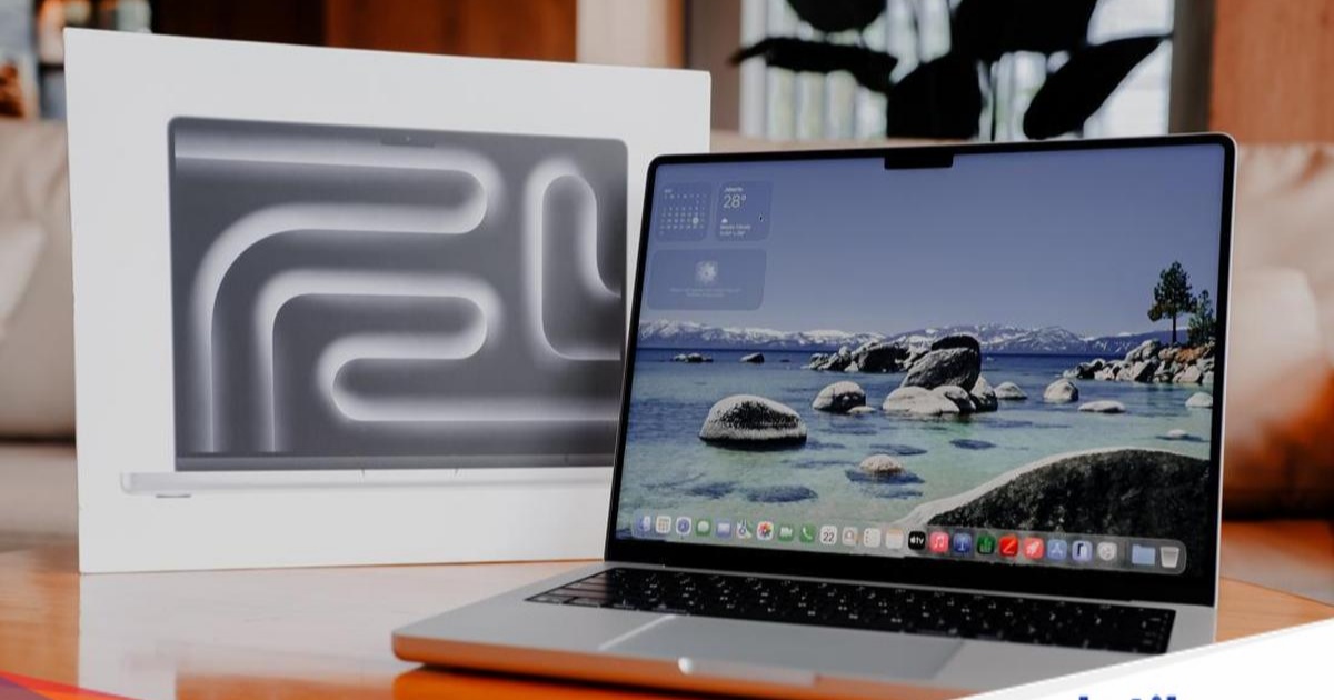 MacBook Pro M5 Pro dengan layar sentuh dalam konsep render