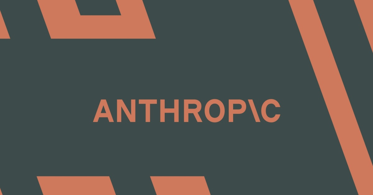 Ilustrasi logo Anthropic dengan latar belakang data digital dan simbol keamanan siber