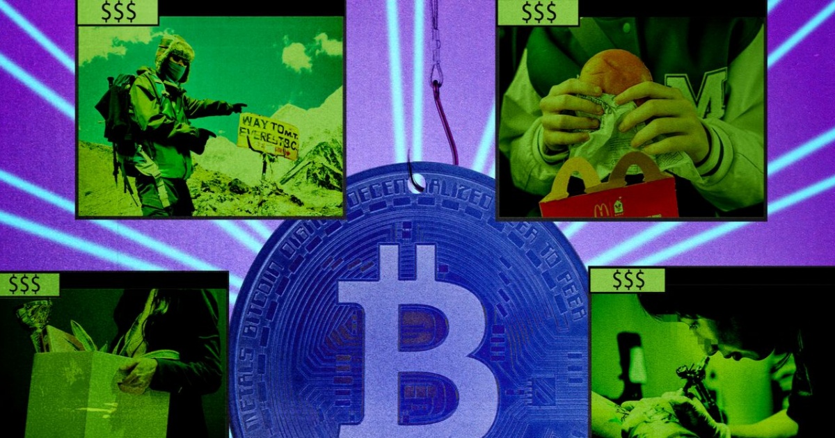 Ilustrasi fitur Pump.Fun GO dengan tampilan antarmuka bounty kripto dan peringatan risiko