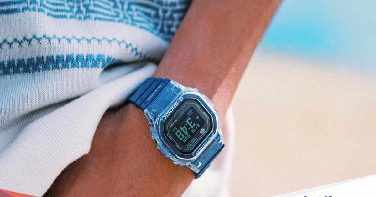 Casio G-Shock GBX-H5600 tampak depan dengan desain kotak ikonik dan layar MIP LCD