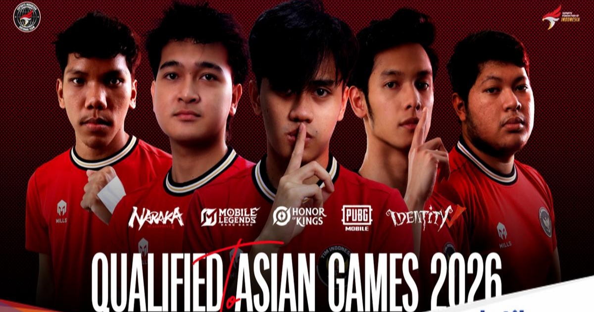 Timnas Esports Indonesia sukses mengamankan tiket Main Event di cabang olahraga esports Asian Games 2026 dengan sembilan nomor pertandingan