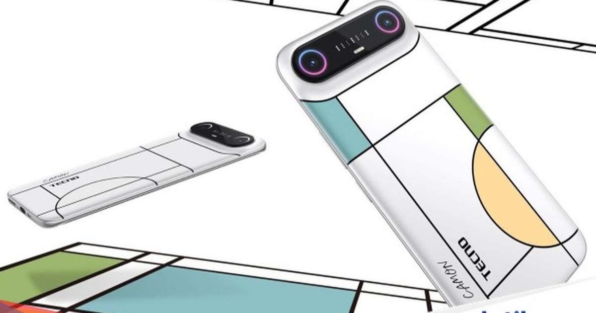 Tecno Camon Slim tampilan depan dengan desain ramping