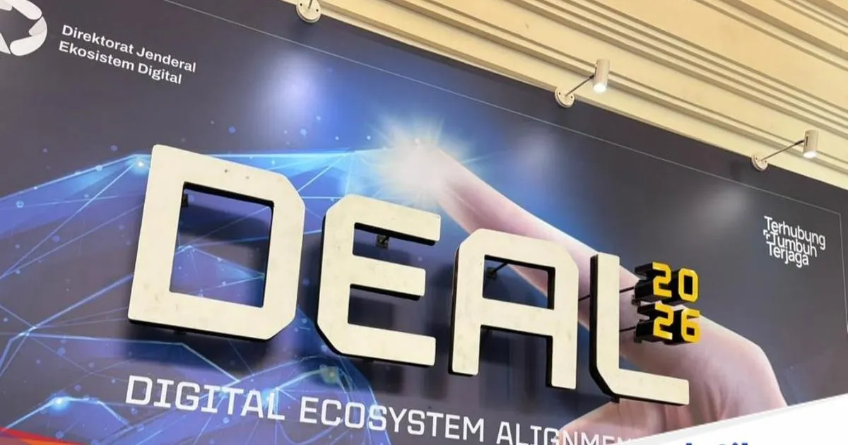 Menteri Komunikasi dan Digital Meutya Hafid dalam forum DEAL 2026 di Jakarta