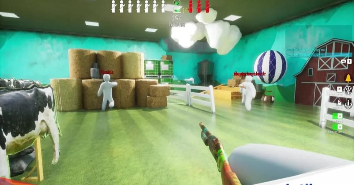 Tampilan gameplay Meccha Chameleon, game petak umpet yang viral di Steam dengan mekanisme menyamarkan diri seperti bunglon.