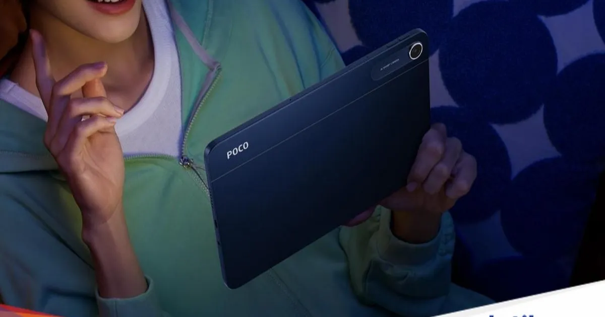 Poco Pad C1 tampak depan dengan layar 9,7 inci