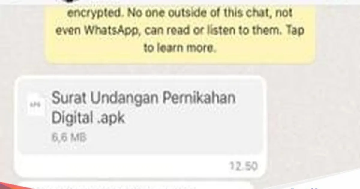 Ilustrasi surat undangan pernikahan digital yang mencurigakan
