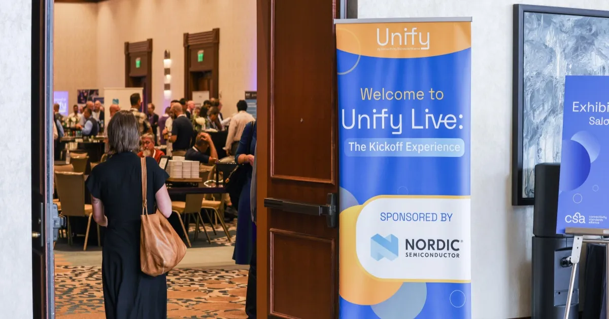 Konferensi Unify CSA di Austin Texas dengan panel diskusi tentang standar Matter 1.6