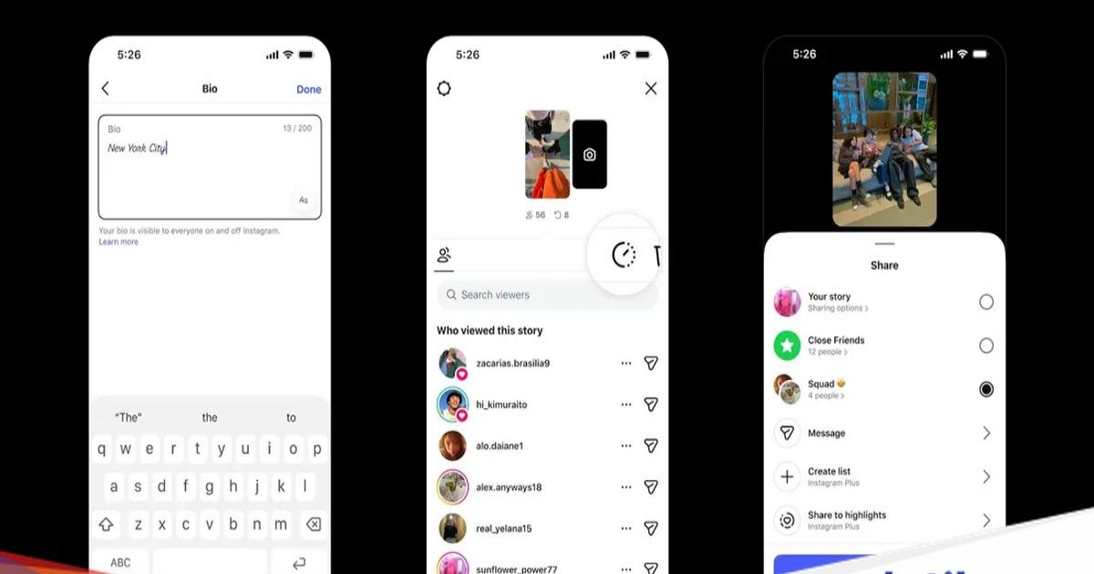Ilustrasi Instagram Plus dengan 11 fitur eksklusif berbayar