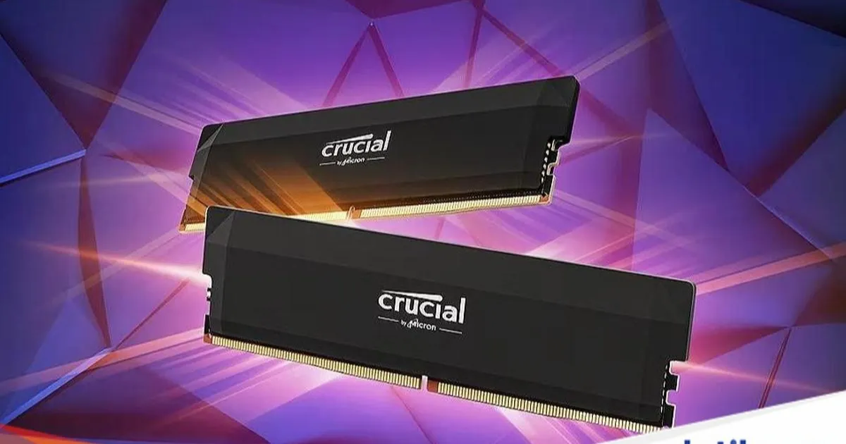 Ilustrasi modul RAM PC yang menjadi pusat krisis memori global