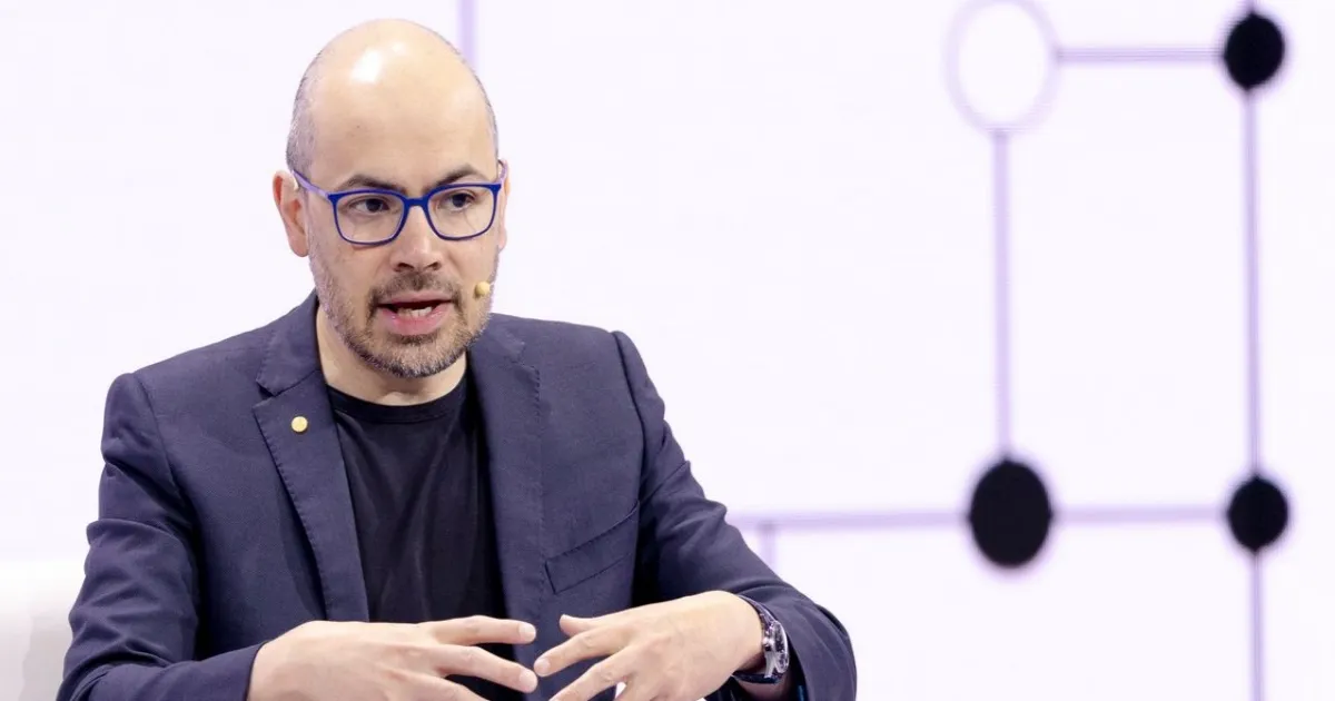 Kantor Google DeepMind di London dengan logo perusahaan