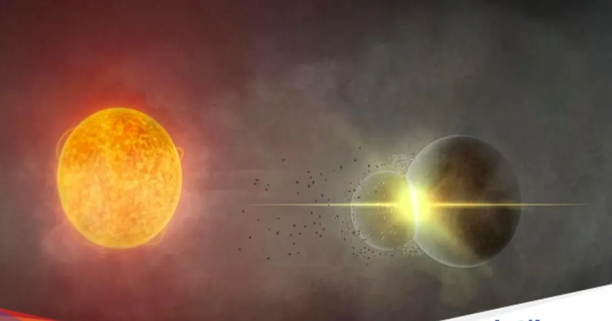 Ilustrasi planet GJ 3378b di zona layak huni bintang katai merah