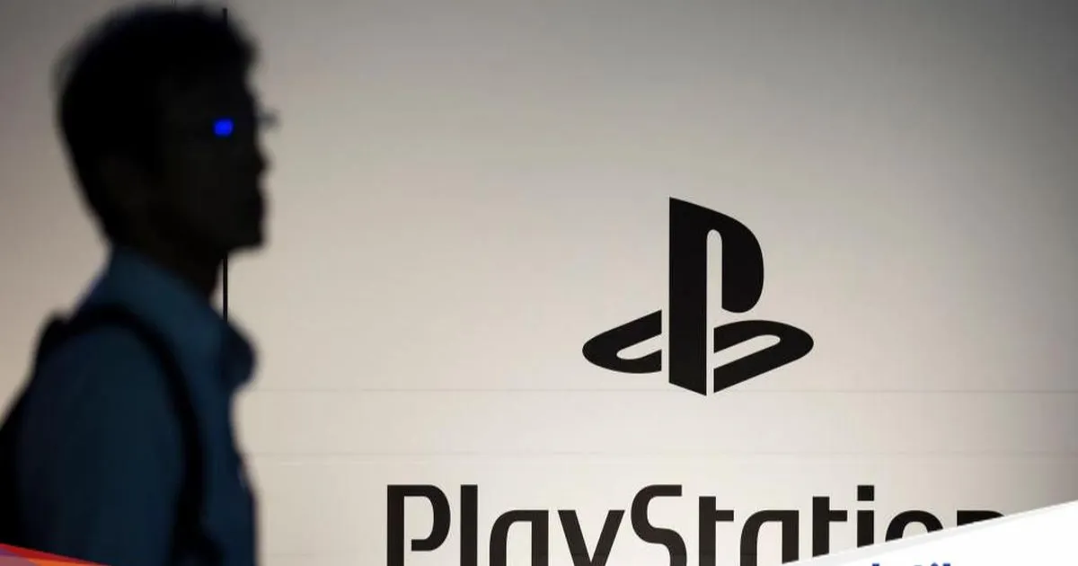 Logo PlayStation di booth Sony Interactive Entertainment pada Tokyo Game Show 2018 di Chiba, Jepang
