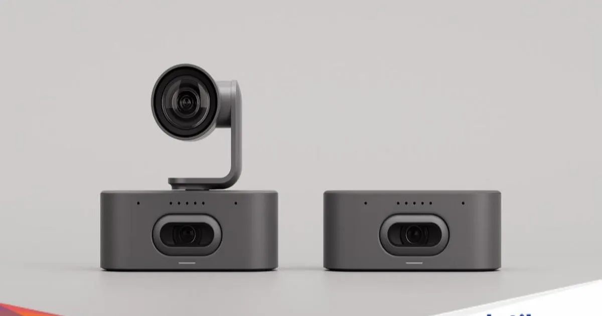 Logitech Rally AI Camera dengan desain kamera rapat pintar yang ramping dan modern