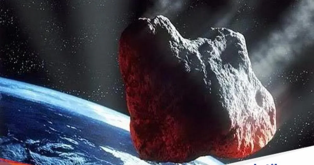 Ilustrasi meteorit yang jatuh ke Bumi sebagai petunjuk asal-usul kehidupan
