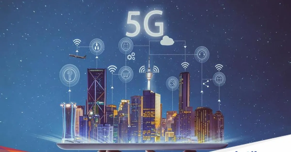 Ilustrasi jaringan 5G menunjukkan kecepatan internet lebih tinggi dibandingkan 4G