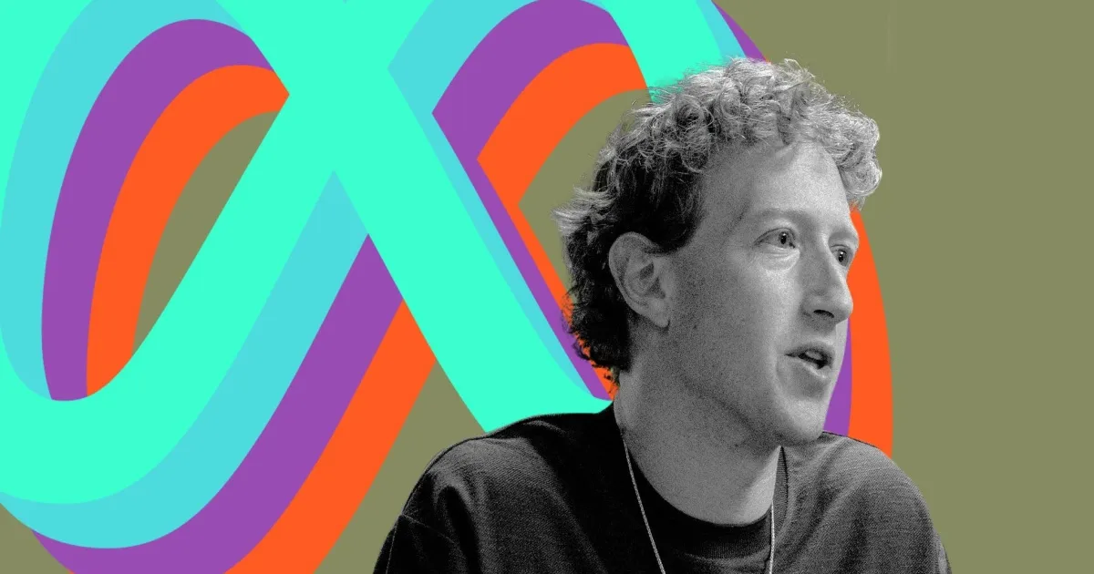 Mark Zuckerberg mempresentasikan visi agen AI personal Meta di panggung acara perusahaan