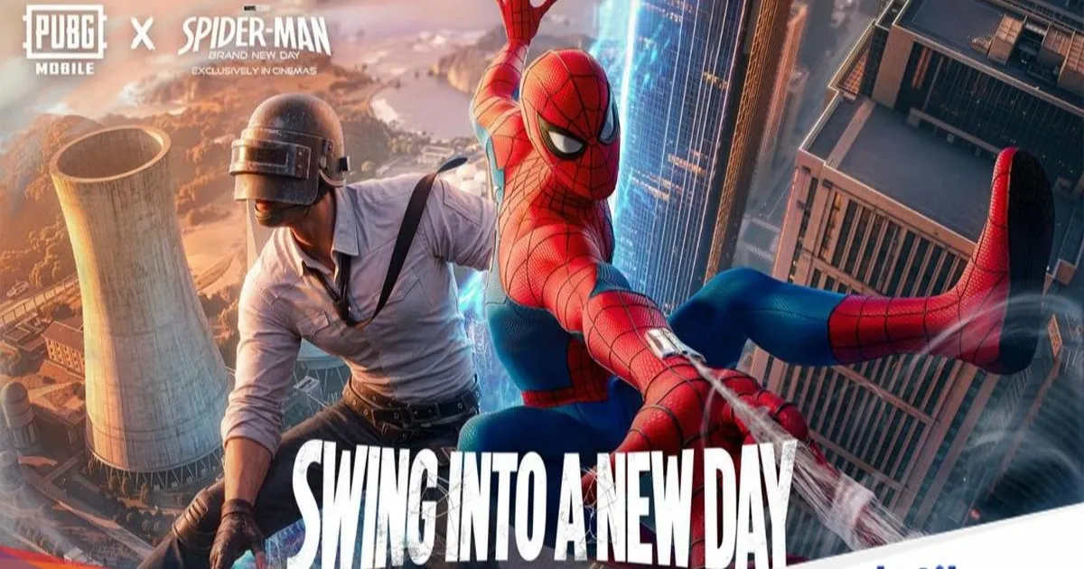 Tampilan kolaborasi Spider-Man Brand New Day di PUBG Mobile Versi 4.5